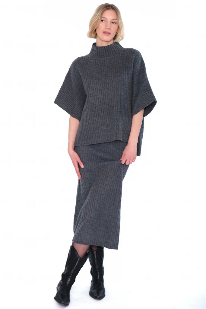 HEST Adelina Sweater Grey Melange - Dale
