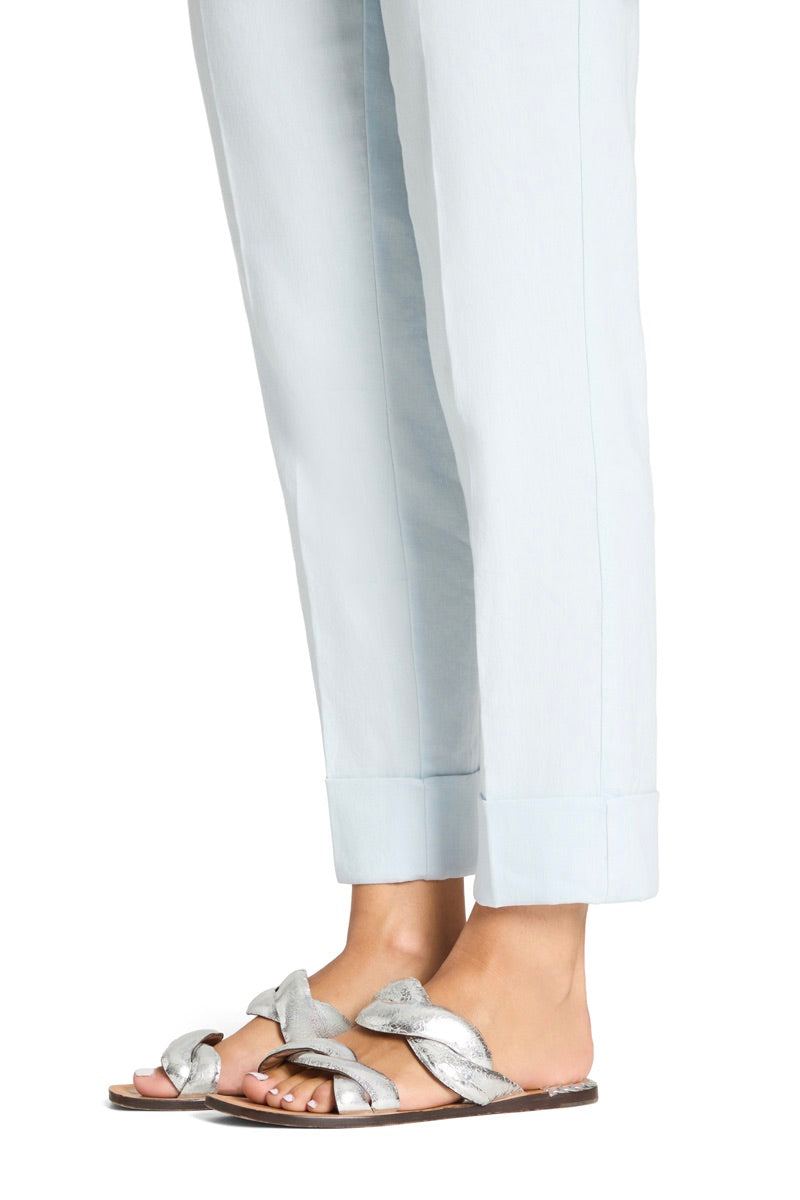 Krystal Linen Pant Ocean Wave Blue
