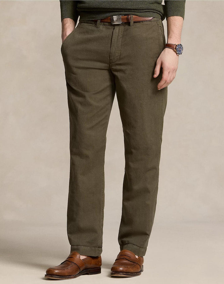 POLO RALPH LAUREN Straight Fit Linen-Cotton Trouser - Dale
