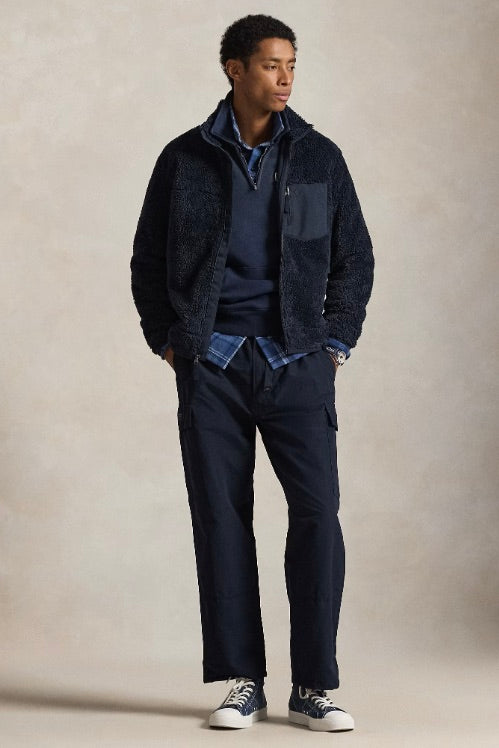 Pile Fleece Hybrid Jacket Aviator Navy