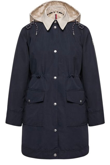 Begonia 3-in-1 Hooded Long Down Jacket Navy