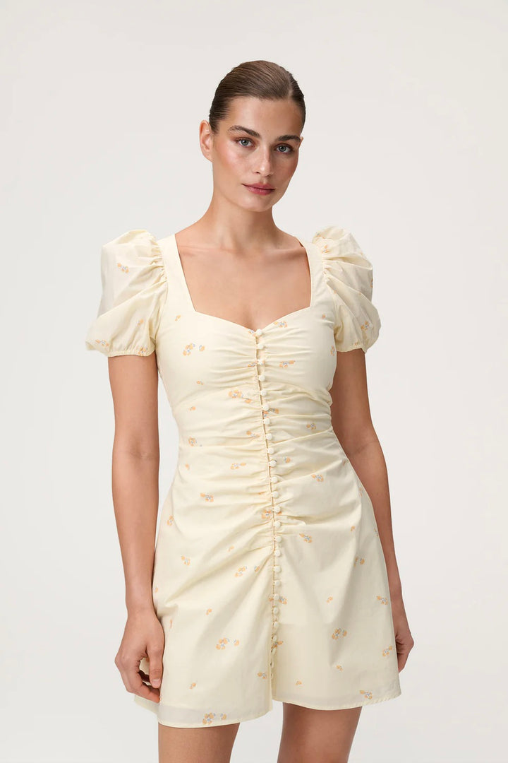 Sorrento Mini Dress Yellow Rose
