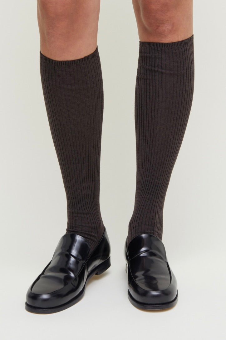 AIAYU Wool Knee Socks II Brown - Dale