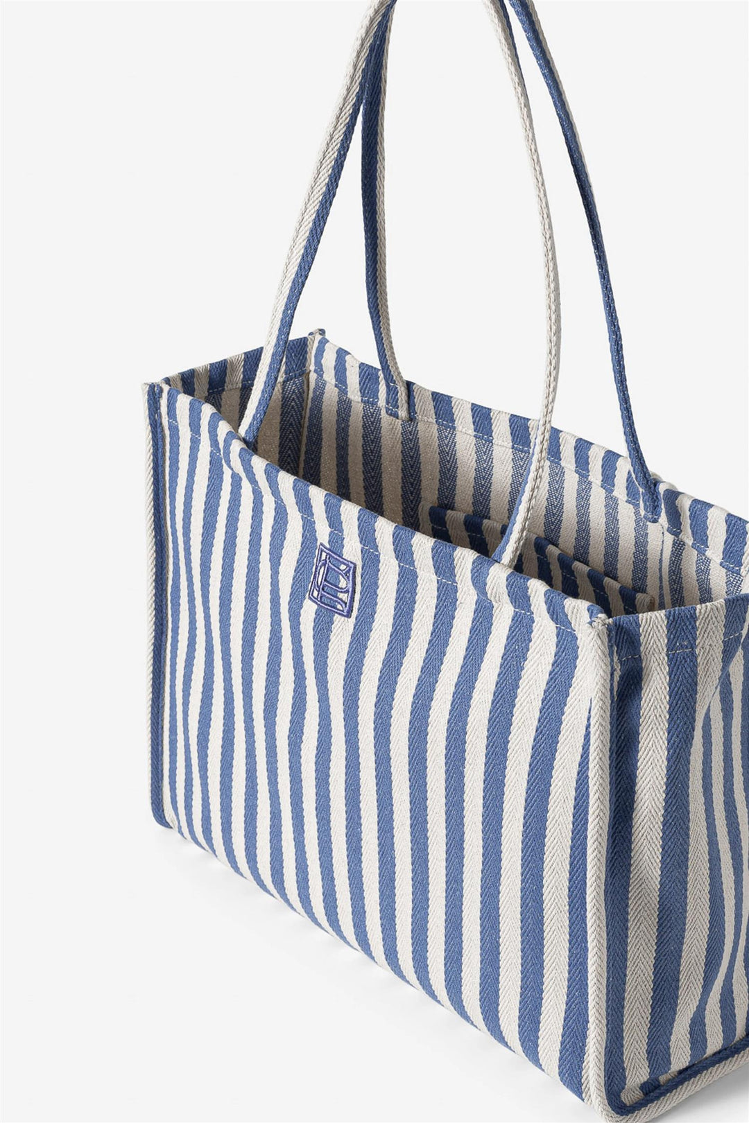 Ivy Tote Bag Blue Stripe