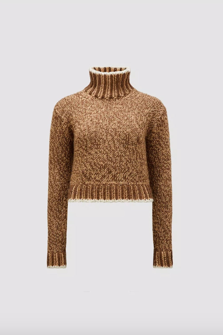 Wool Blend Turtleneck Sweater