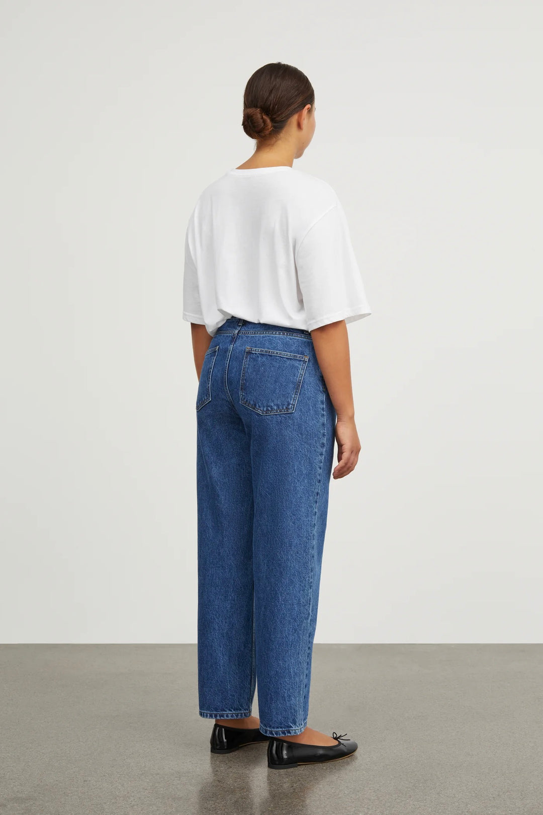 Allison Cropped Jeans Mid Blue