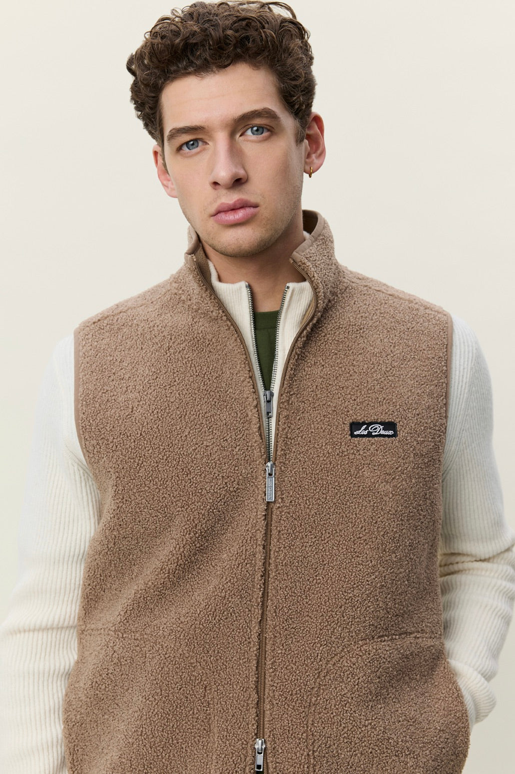 Patch Teddy Vest Caribou