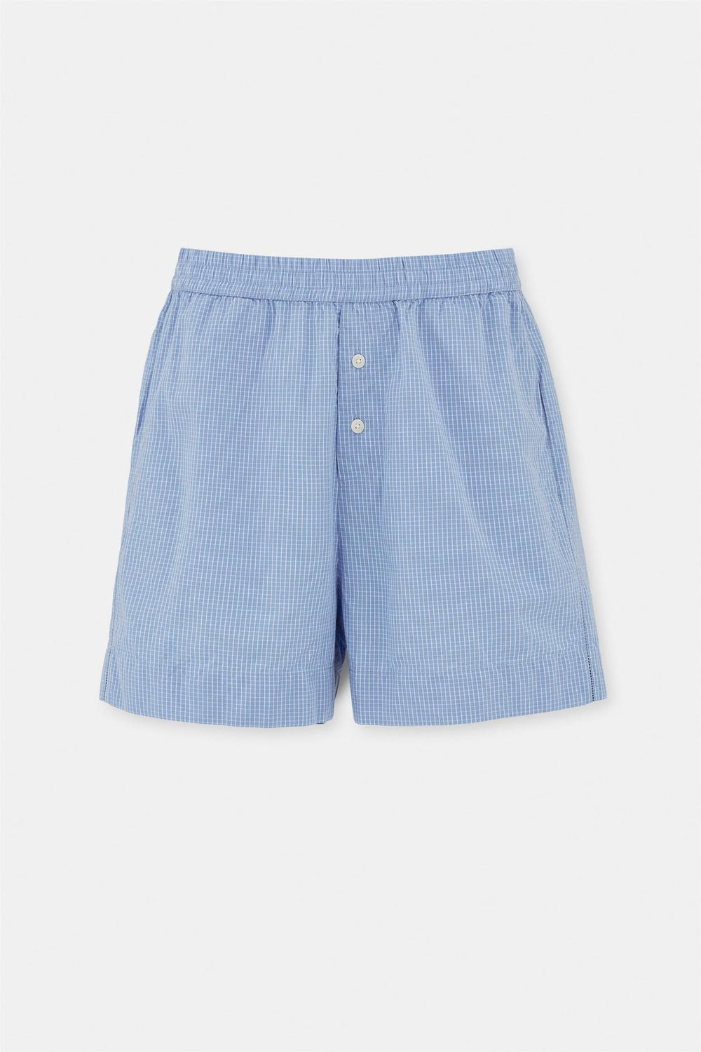 AIAYU - CASUAL SHORTS CHECK MIX BLUE - Dale
