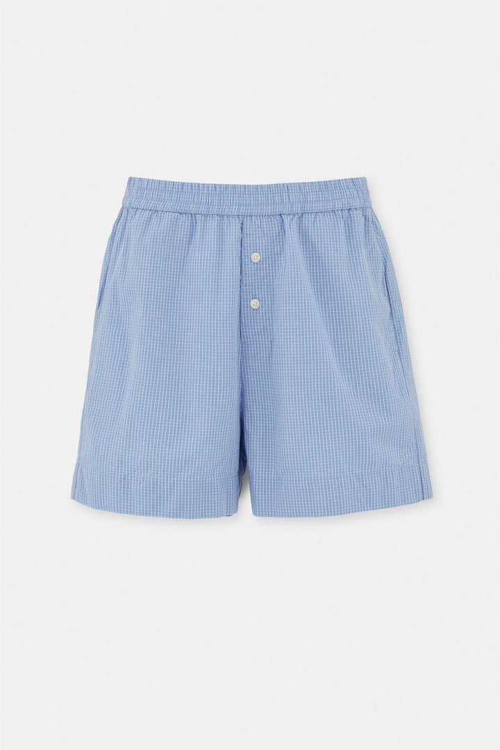 AIAYU - CASUAL SHORTS CHECK MIX BLUE - Dale