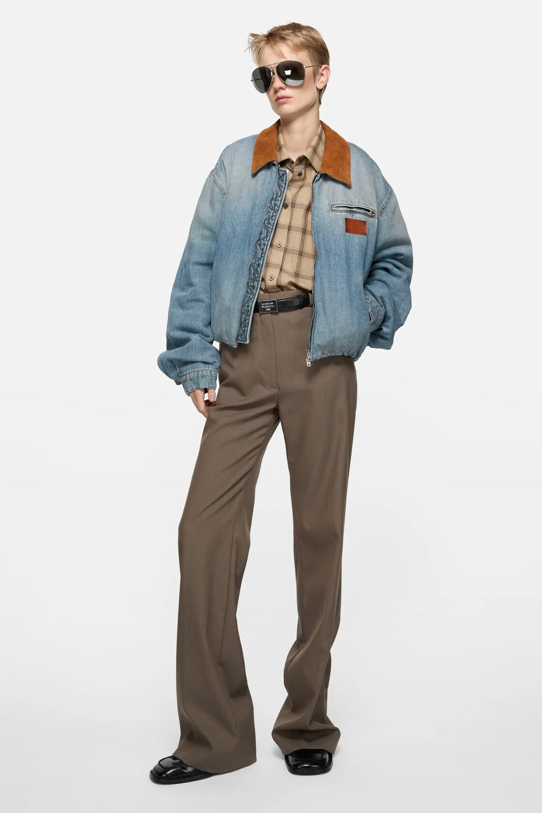 Denim Bomber Blouson