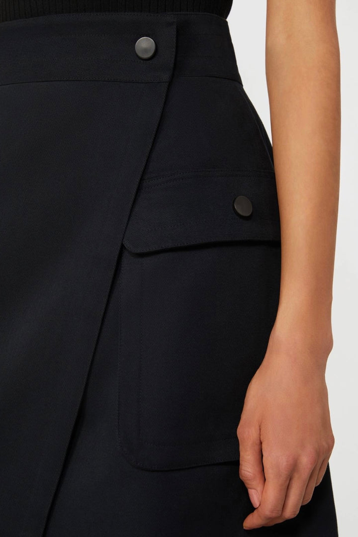 MAX MARA Stretch Cotton Wrap Skirt - Dale