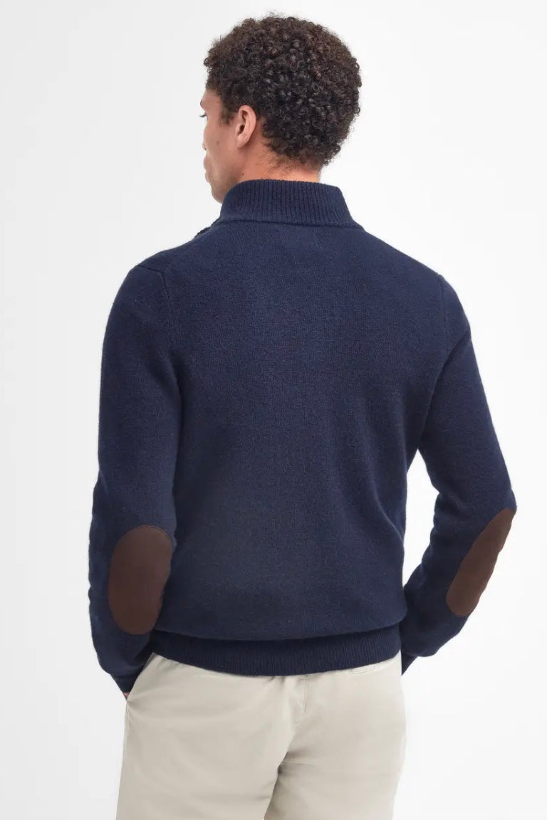 Essential Elbow Patch Jumper Navy