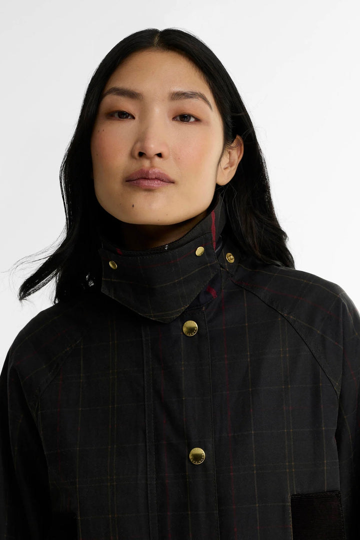 Tartan Reimagined Icons Tartan Modern Beaufort Waxed Jacket Olive