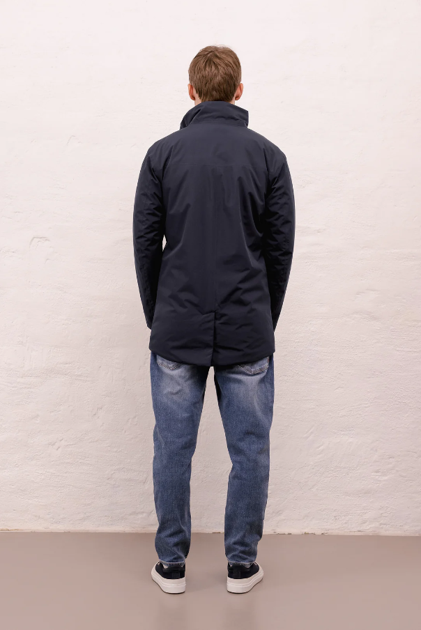 Town Coat Mid Blue