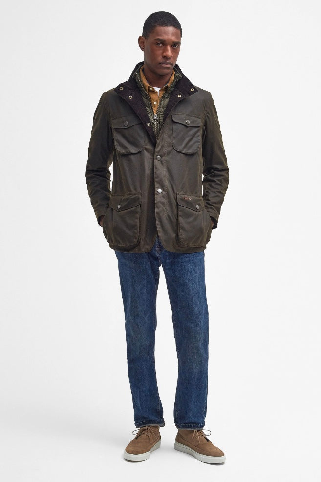 Ogston Waxed Jacket Olive