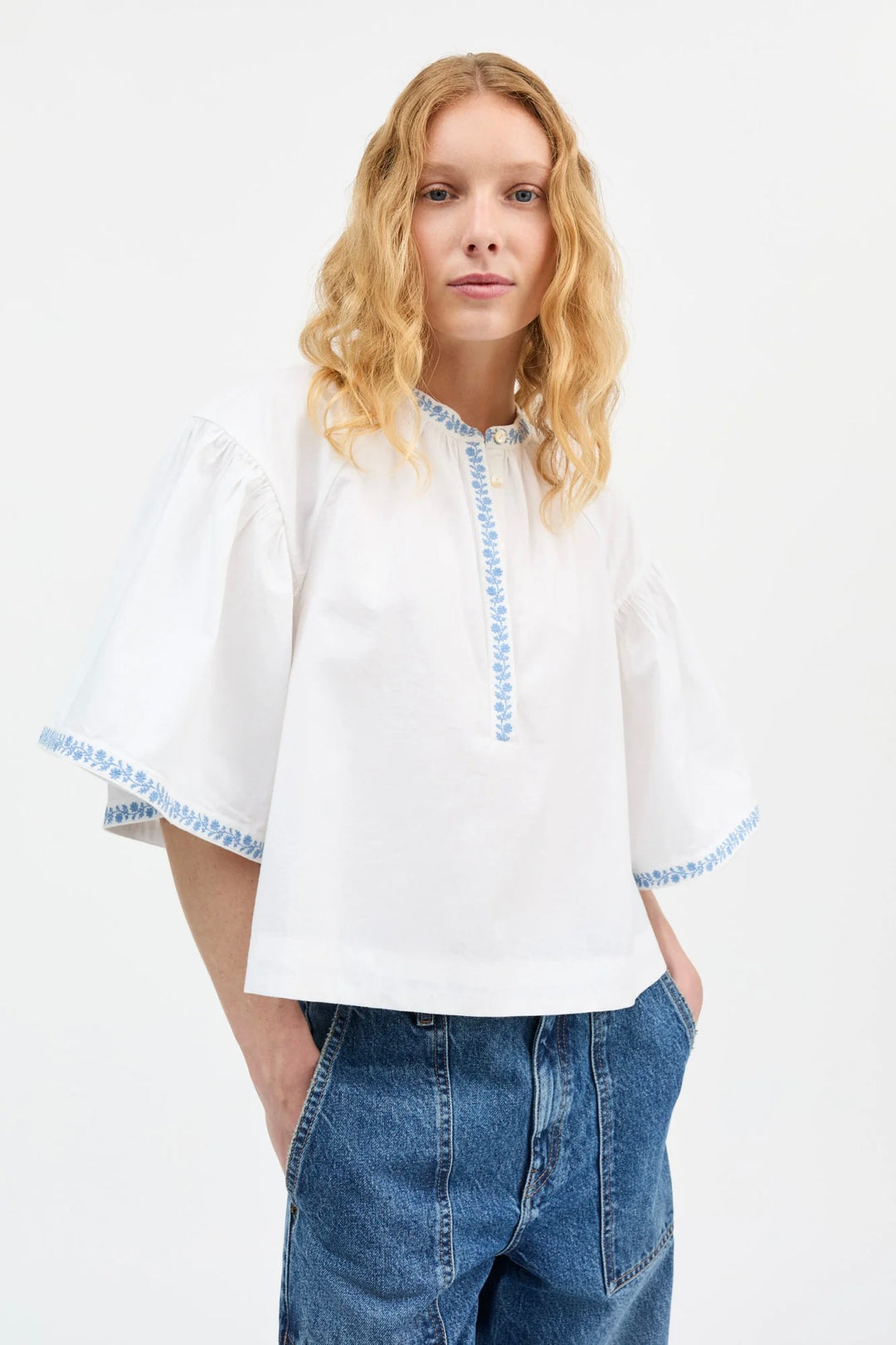 SKALL studio Bonne Blouse Optic White - Dale