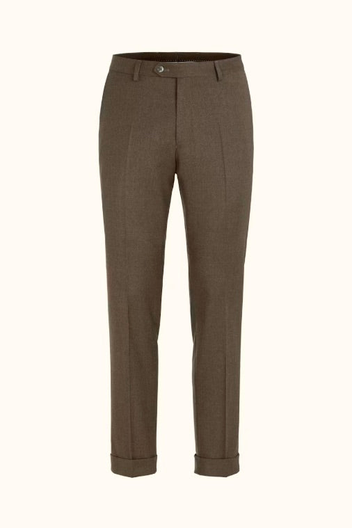 Dandy Turn Up Trousers Beige
