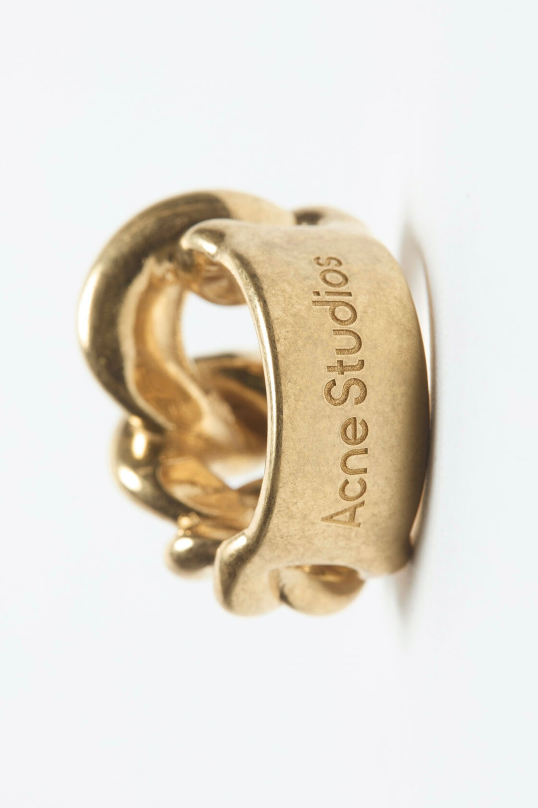 Chunky Chain Ring Semi Matt Gold