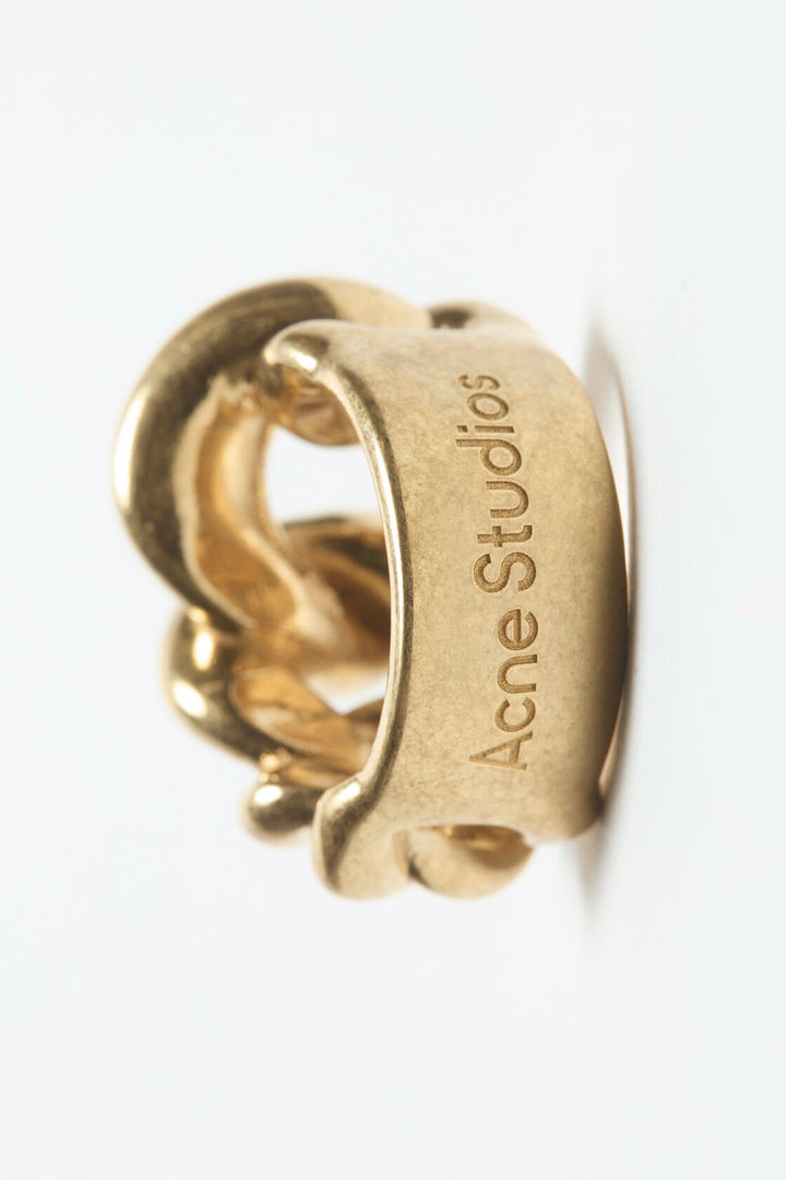 Chunky Chain Ring Semi Matt Gold