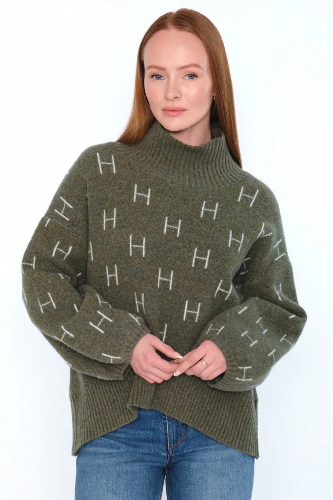 Fam Short Sweater Winter Moss