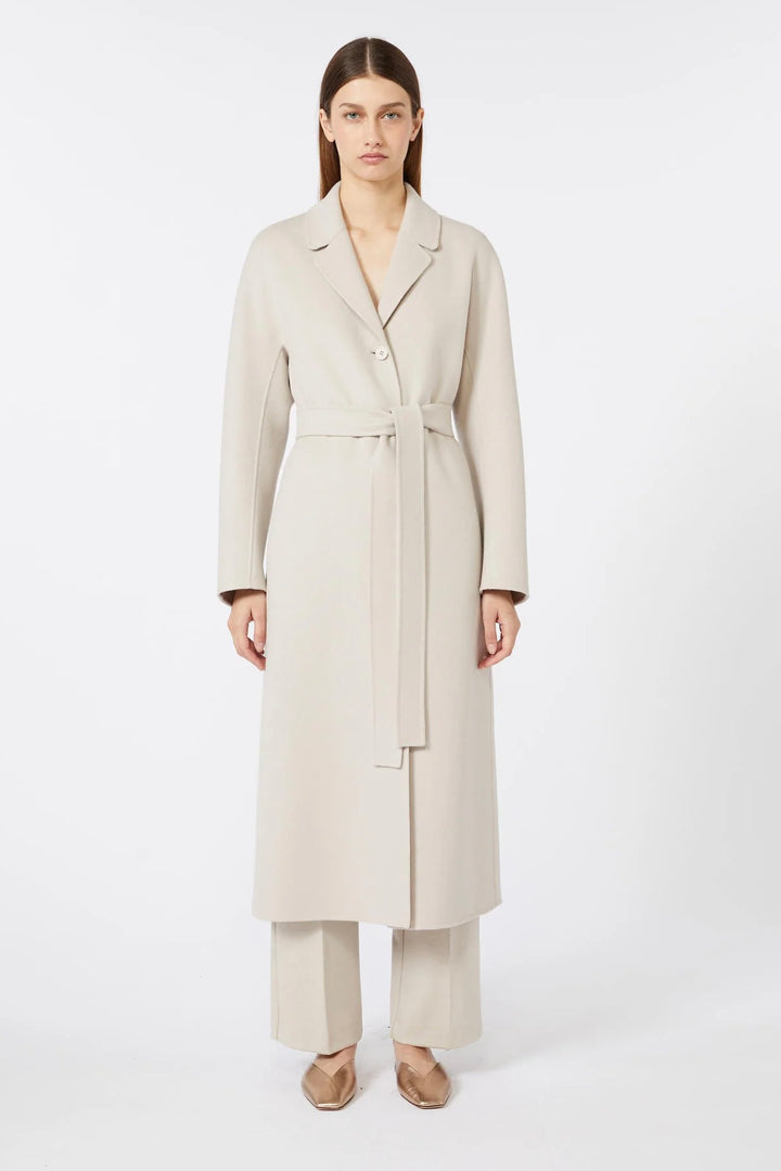 Flared Wool Coat Sand
