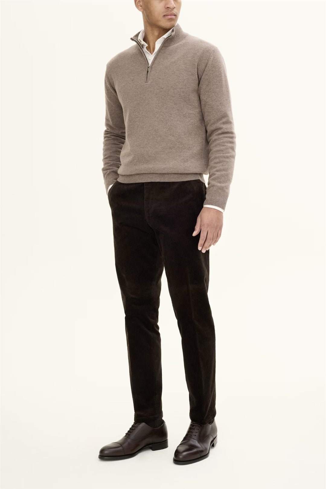 Denz Trousers Dark Brown