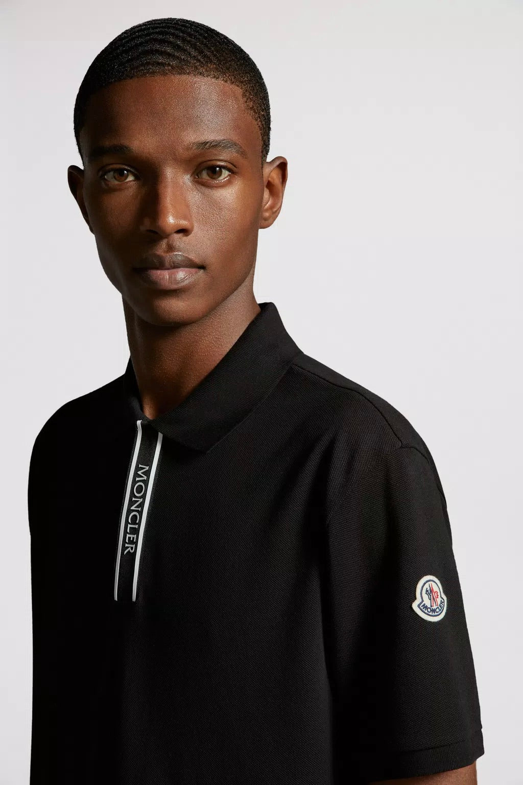 Logo Motif Polo Shirt Black