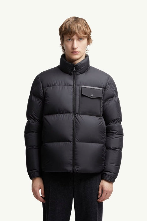 Chinon Square-Quilted Short Down Jacket