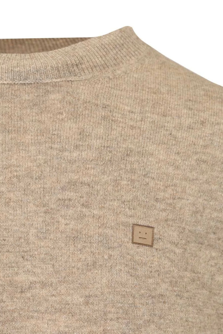 Crew Neck Jumper Yak-Wool Greige Melange