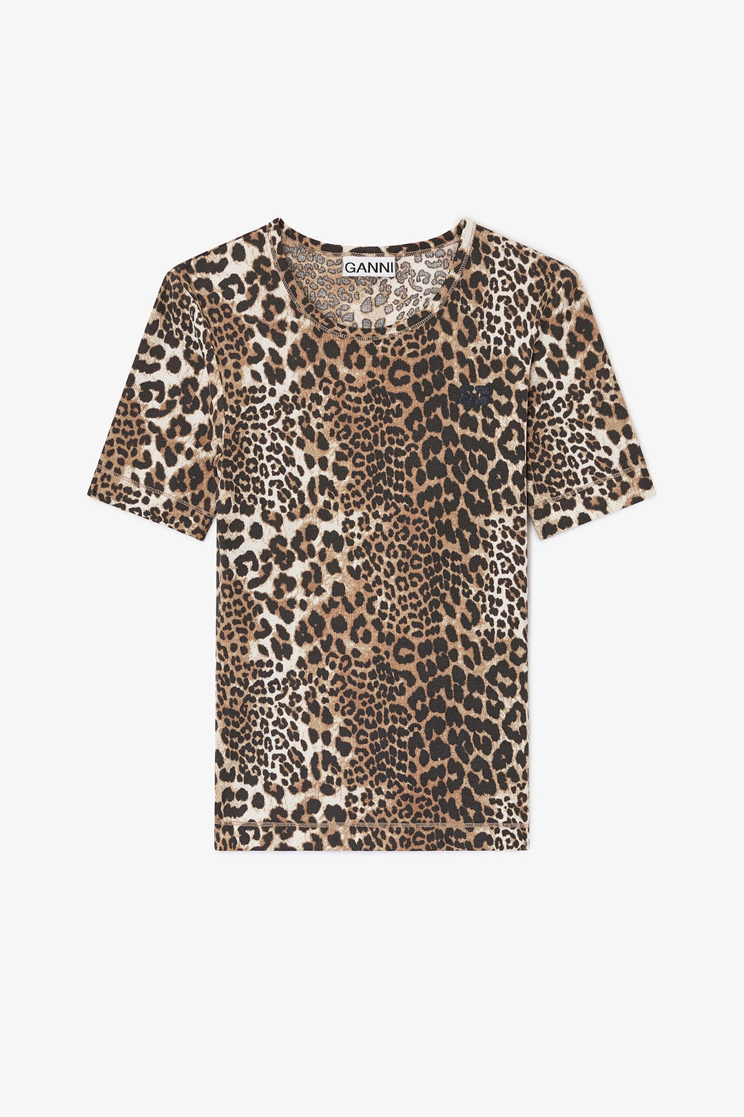 Leopard Rib T-Shirt