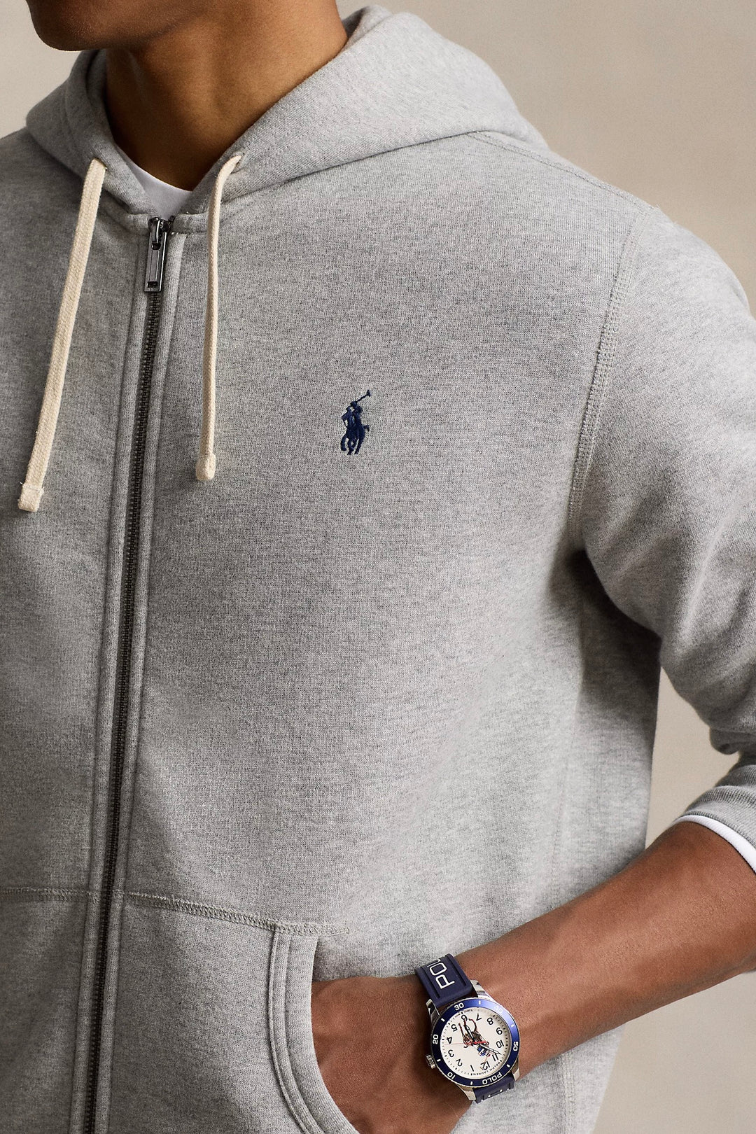 The RL Fleece Hoodie Andover Heather