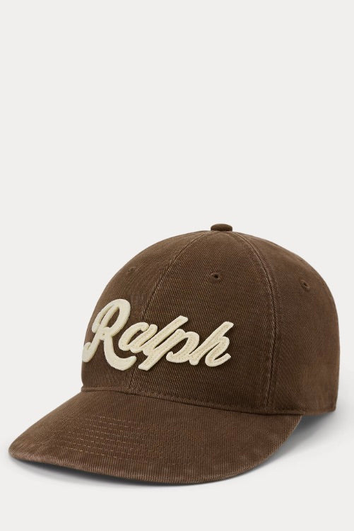 The Ralph Logo Twill Ball Cap Cooper Brown