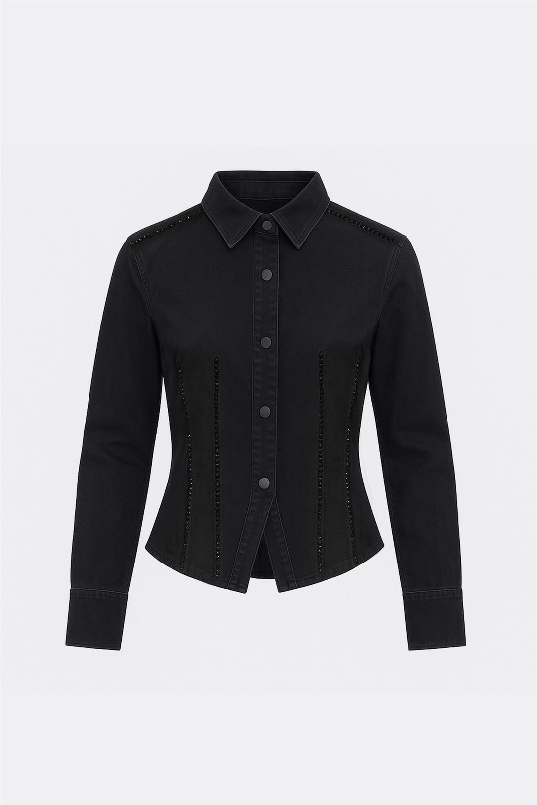 Eloise Embellished Shirt Black