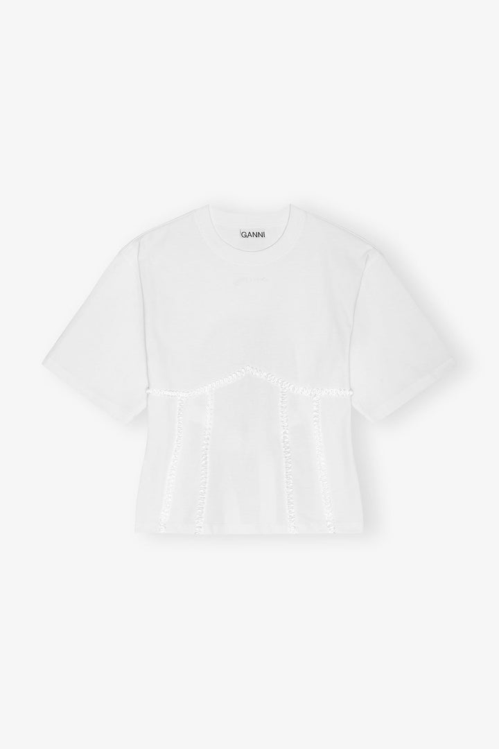 Heavy Cotton Tie Back Waisted T-shirt