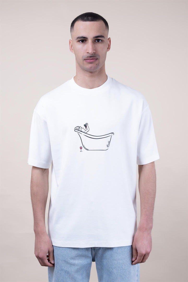 Wine Bath T-shirt Offwhite