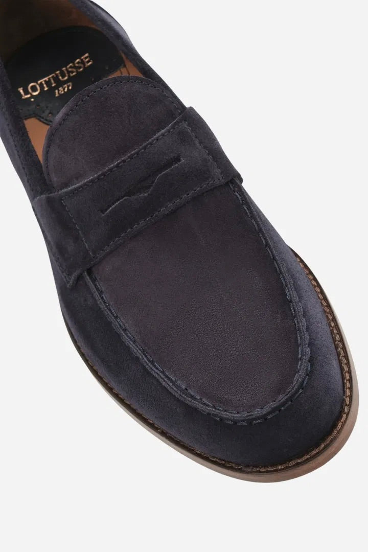 LOTTUSSE Yale Loafer Marine Blue - Dale