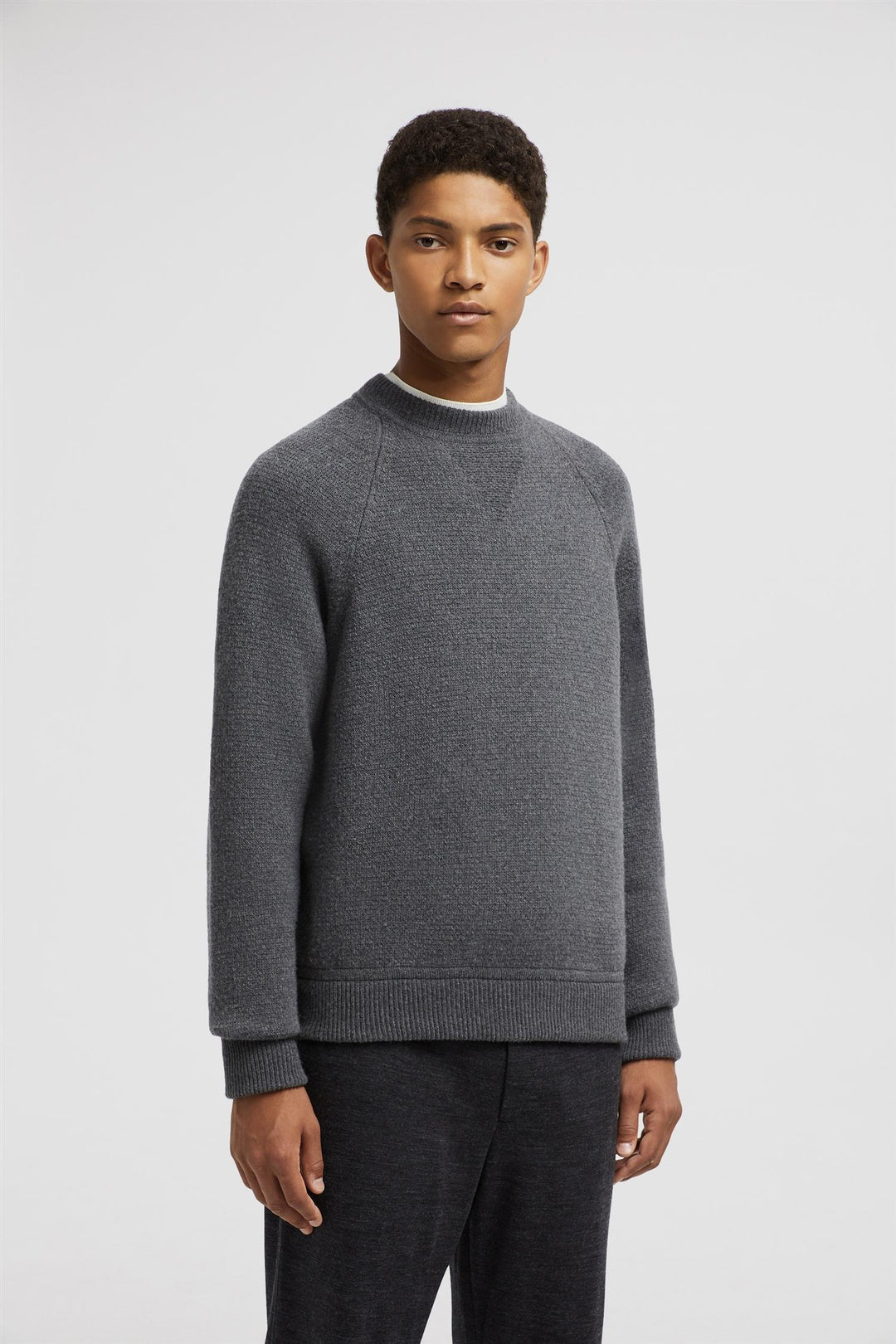 Wool and Cashmere Sweater Dark Grey