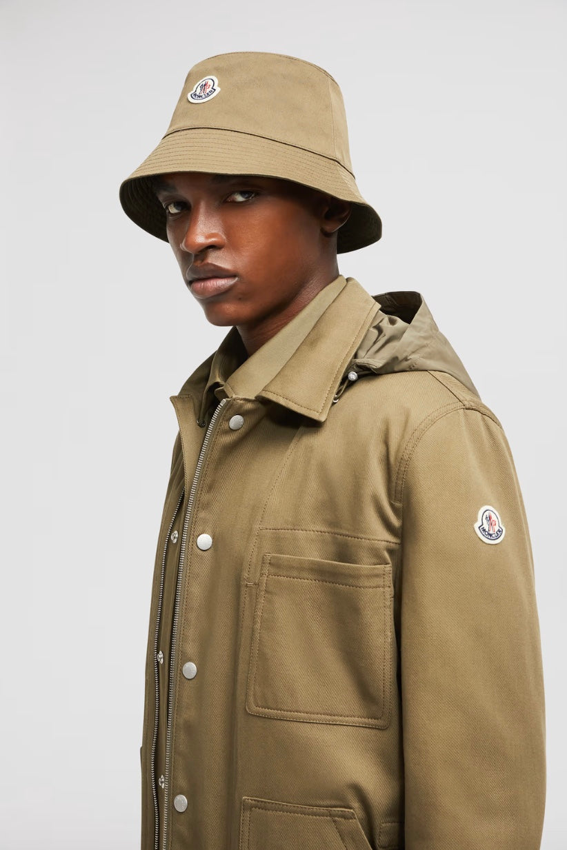 Guerledan Hooded Shirt Jacket Olive Green