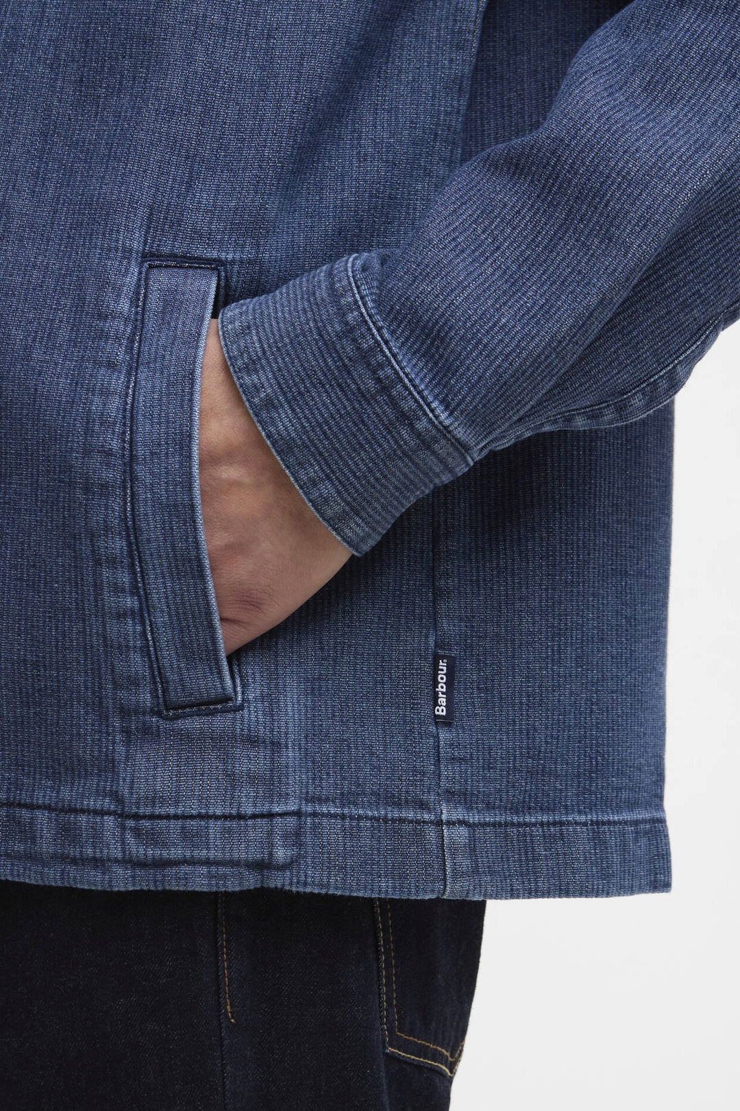 BARBOUR Aickmen Textured Denim Overshirt - Dale