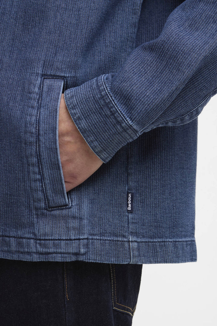 BARBOUR Aickmen Textured Denim Overshirt - Dale