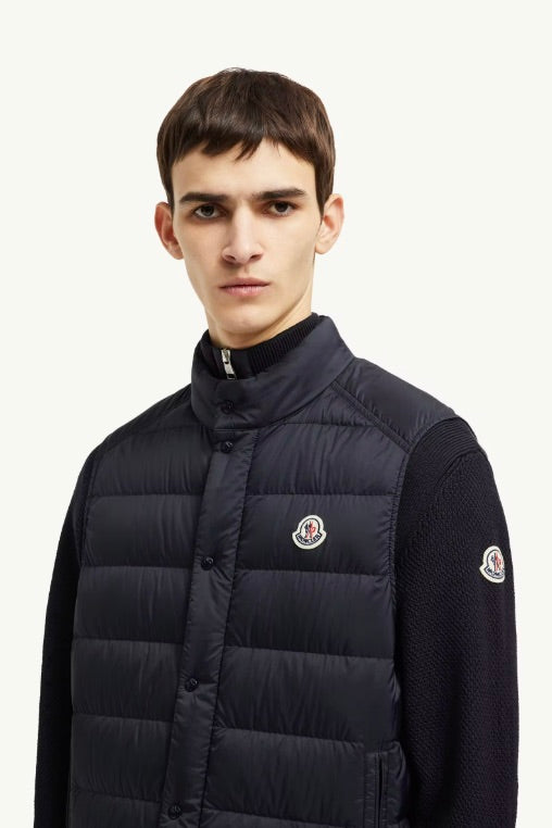 MONCLER Barthe Down Vest Navy Blue - Dale