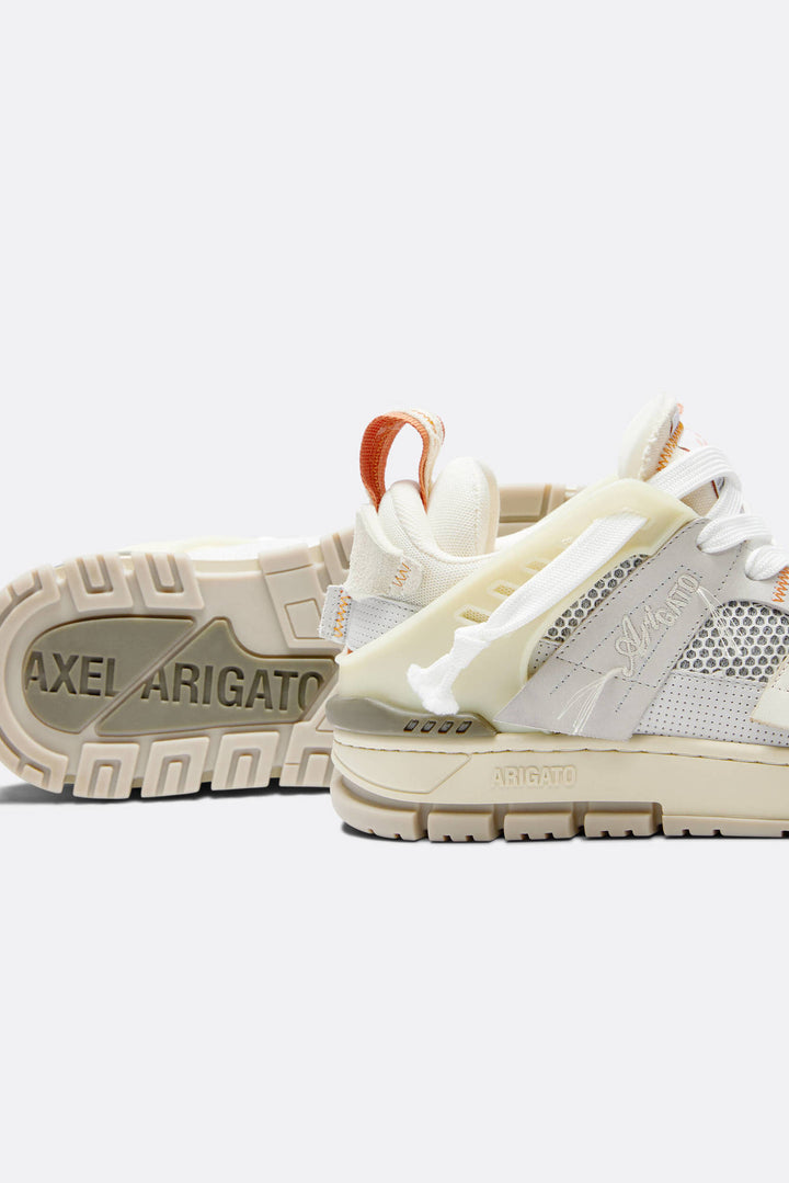 Area Patchwork Sneaker - Beige/white