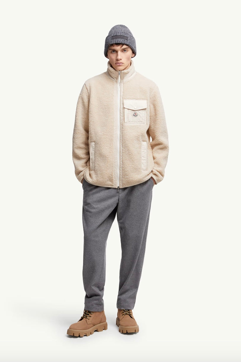 Teddy Zip-Up Sweatshirt with Pocket