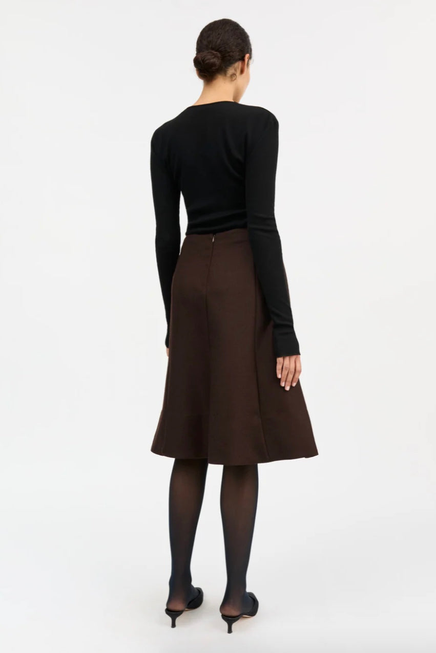 Eva Skirt Dark Brown