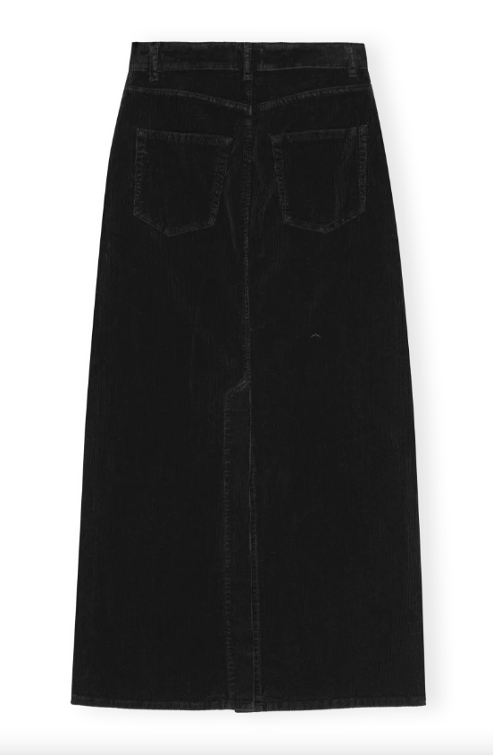 GANNI - Washed Corduroy Long Skirt - Dale