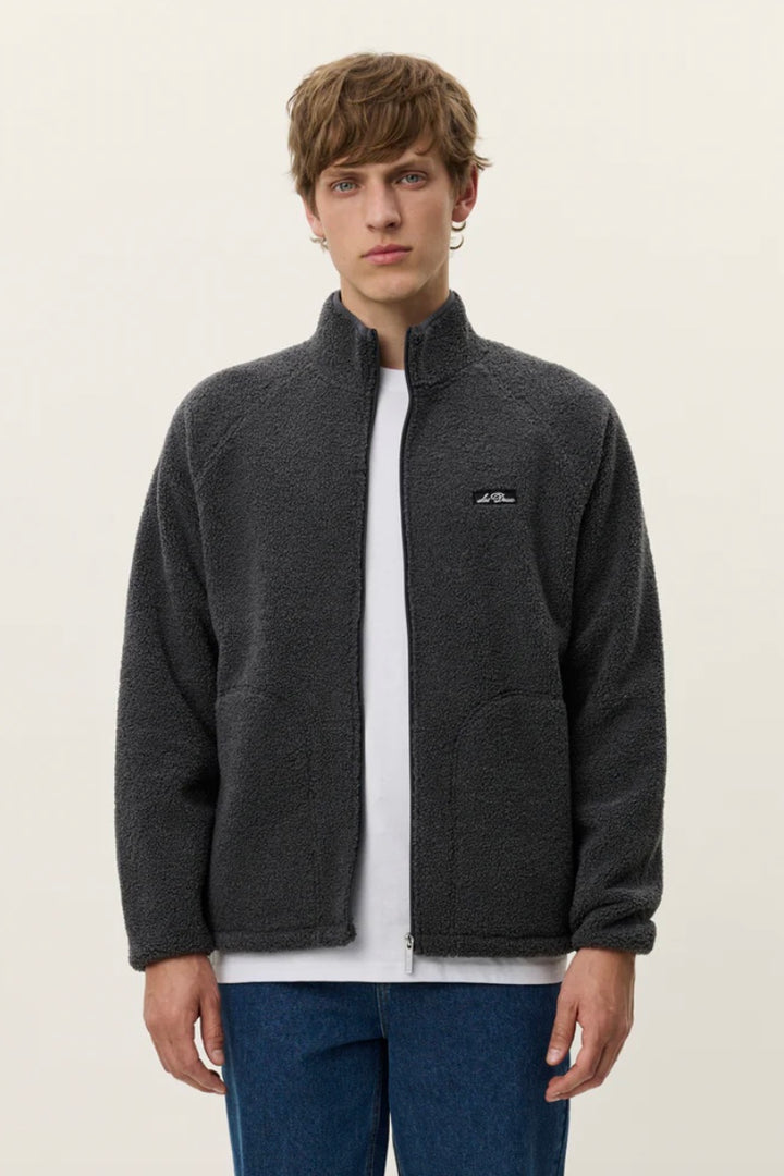 LES DEUX Creed Teddy Jacket Asphalt - Dale