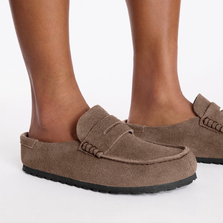 Naples Wrapped Suede Leather Herre Gray