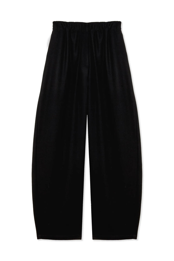 Dora Flannel Wool Trousers Black