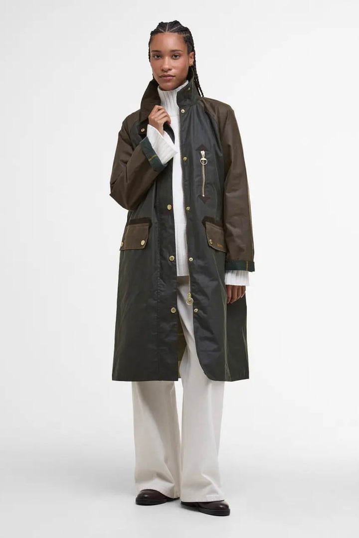 Barbour Evette Wax Jacket Ancient Olive