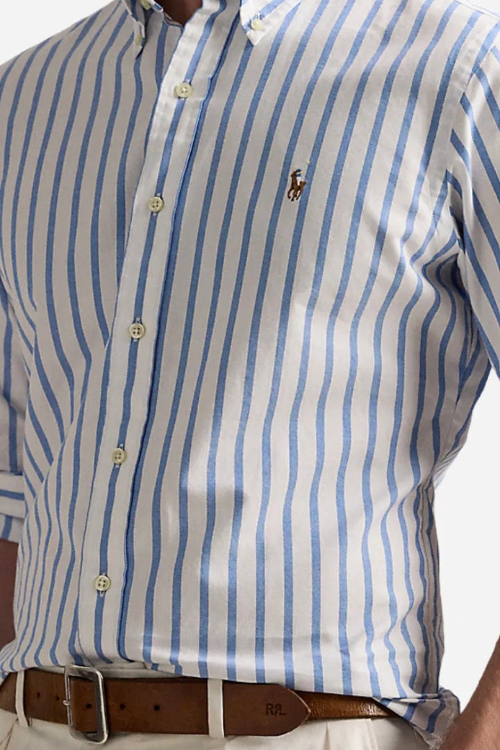 Custom Fit Oxford Shirt Blue/White